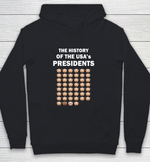 The History of The USA Presidents Emoji Style Anti Trump Updated with Biden Youth Hoodie