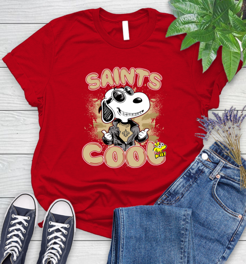 NFL Football New Orleans Saints Cool Snoopy Shirt Women's T-Shirt 11