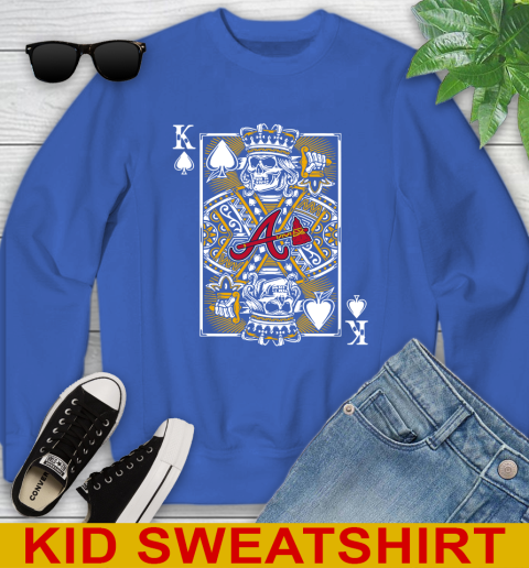 Atlanta Braves MLB Baseball The King Of Spades Death Cards Shirt Youth Sweatshirt 6