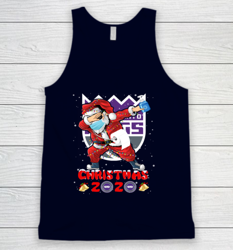 Sacramento Kings Funny Santa Claus Dabbing Christmas 2020 NBA Tank Top 2
