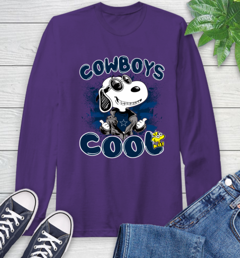 NFL Football Dallas Cowboys Cool Snoopy Shirt Long Sleeve T-Shirt 5