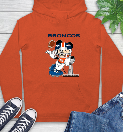 NFL Denver Broncos Mickey Mouse Disney Super Bowl Football T Shirt Hoodie 5