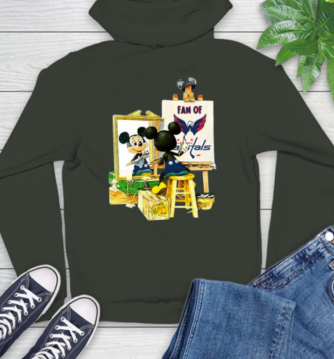 NHL Hockey Washington Capitals Mickey Drawing Shirt 24