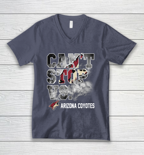 NHL Arizona Coyotes Hockey Can't Stop Vs V-Neck T-Shirt 7