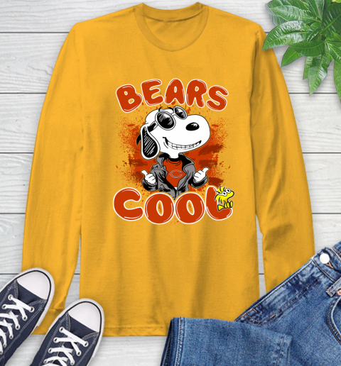 NFL Football Chicago Bears Cool Snoopy Shirt Long Sleeve T-Shirt 2