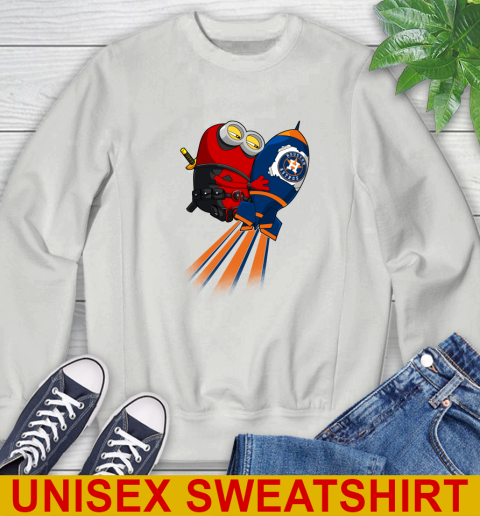 MLB Baseball Houston Astros Deadpool Minion Marvel Shirt Sweatshirt 5