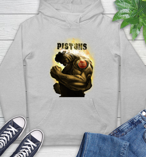 Detroit Pistons NBA Basketball Hulk Marvel Avengers Sports Hoodie 6