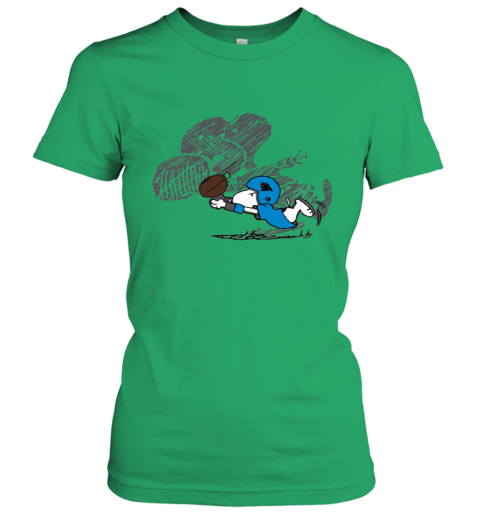 3qou carolina panthers snoopy plays the football game ladies t shirt 20 front irish green