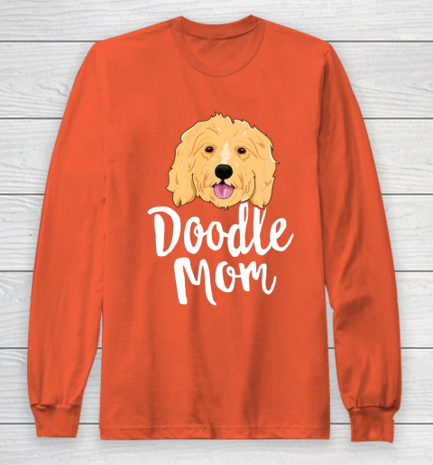 Dog Mom Shirt Doodle Mom T Shirt Women Goldendoodle Dog Puppy Mother Long Sleeve T-Shirt 3