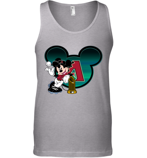 MLB Arizona Diamondbacks The Commissioner's Trophy Mickey Mouse Disney Baseball T Shirt o3Q503R5qXW unisex tank 17 95 151514 front sport grey