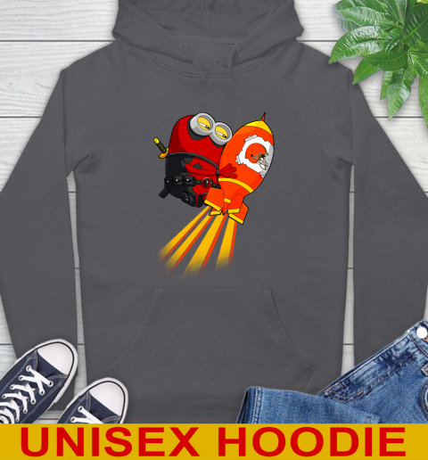 NFL Football Cleveland Browns Deadpool Minion Marvel Shirt Hoodie 7