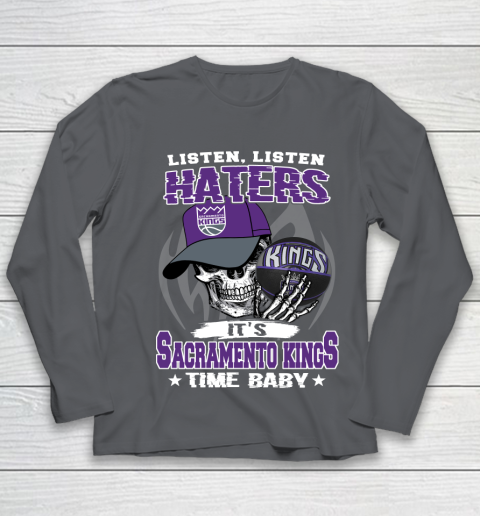 Listen Haters It is KINGS Time Baby NBA Youth Long Sleeve 6