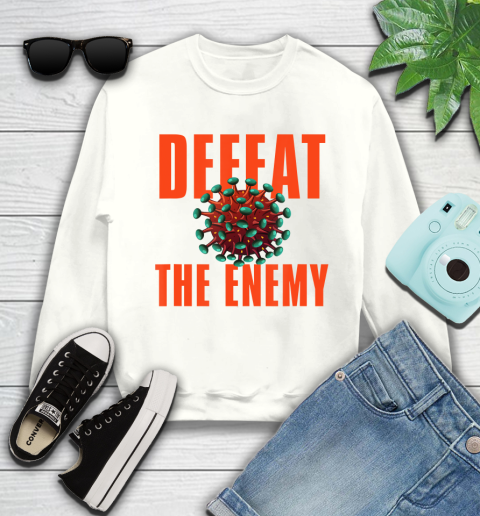 Nurse Shirt Defeat the Enemy Virus T Shirt Sweatshirt