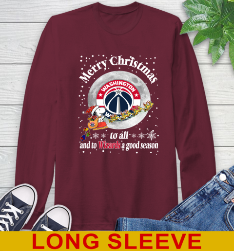 Washington Wizards Merry Christmas To All And To Wizards A Good Season NBA Basketball Sports Long Sleeve T-Shirt 7