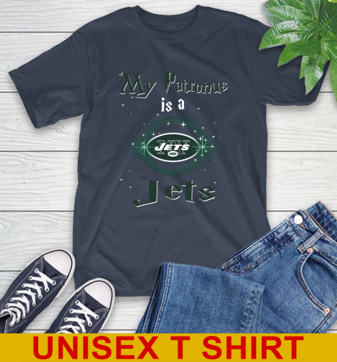 NFL Football Harry Potter My Patronus Is A New York Jets T-Shirt 3