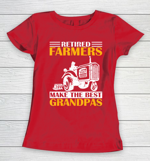 GrandFather gift shirt Retired Farmer Tractor Make The Best Grandpa Retirement Gift T Shirt Women's T-Shirt 9