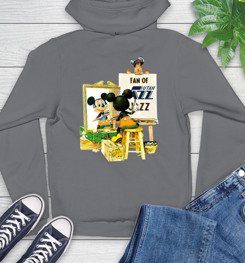 NBA Basketball Utah Jazz Mickey Drawing Shirt 19