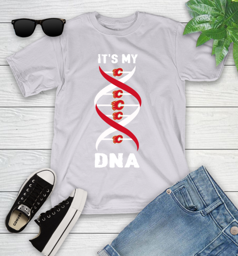 Calgary Flames NHL Hockey It's My DNA Sports Youth T-Shirt 4