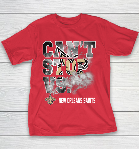 NFL New Orleans Saints Can't Stop Vs Youth T-Shirt 7