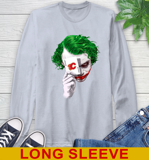 Calgary Flames NHL Hockey Joker Card Shirt Long Sleeve T-Shirt 6