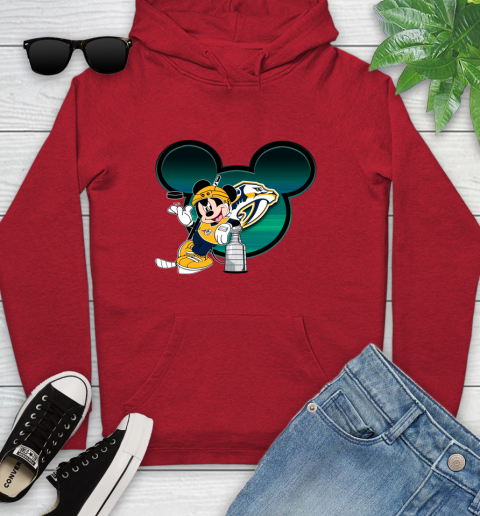 NHL Nashville Predators Stanley Cup Mickey Mouse Disney Hockey T Shirt Youth Hoodie 11
