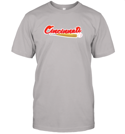 gl9s vintage cincinnati baseball shirt reds ohio baseball jersey t shirt 60 front ash