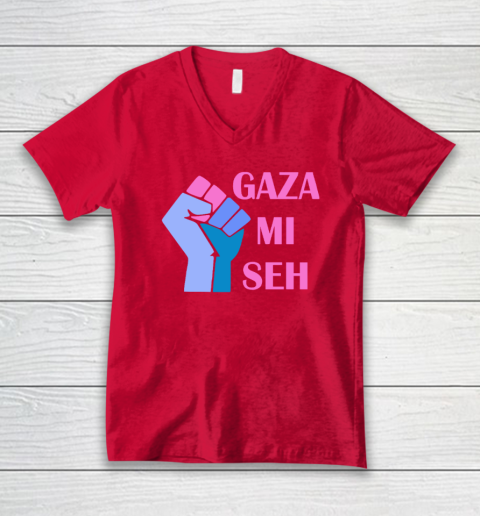 Gaza Mi Seh Palestine V-Neck T-Shirt 5
