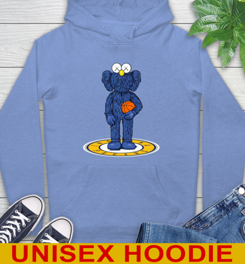 NBA Basketball Indiana Pacers Kaws Bff Blue Figure Shirt Hoodie 11