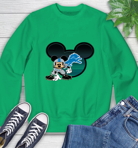 NFL Detroit Lions Mickey Mouse Disney Football T Shirt Sweatshirt 6