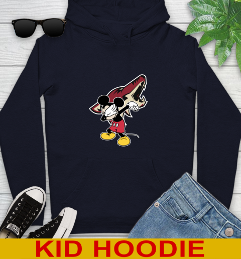 Arizona Coyotes NHL Hockey Dabbing Mickey Disney Sports Youth Hoodie 5 Arizona Coyotes NHL Hockey Dabbing Mickey Disney Sports Youth Hoodie - Image 5
