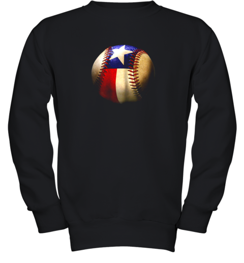 Texas Flag Baseball Youth Sweatshirt