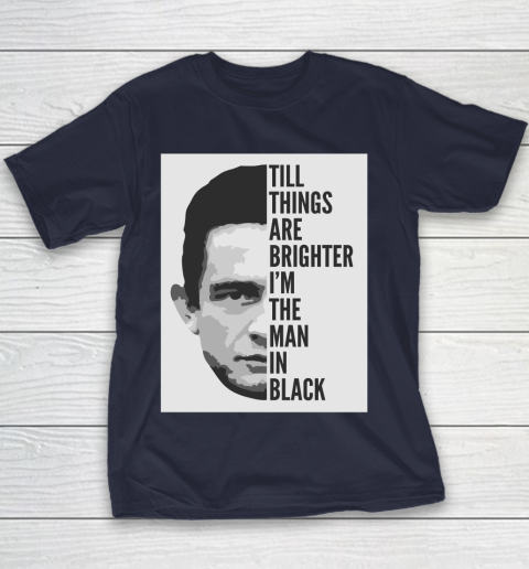 Johnny Cash  Man In Black Lyrics Youth T-Shirt 2