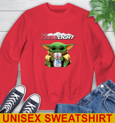 Star Wars Baby Yoda Hugs Coors Beer Shirt 34