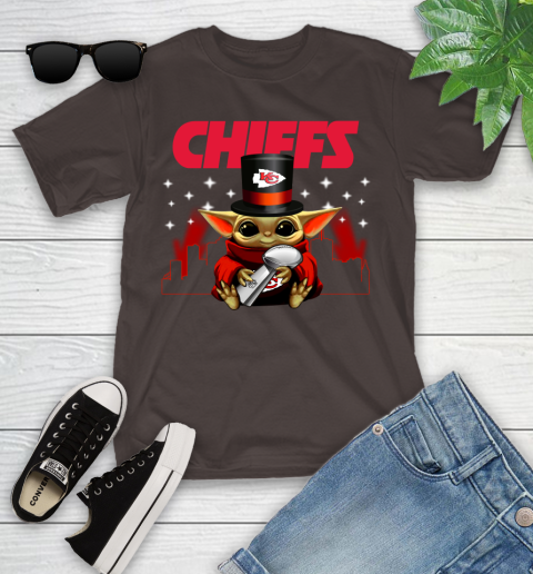 Super Bowl Baby Yoda Loves The Kansas City Chiefs Star Wars NFL Shirts 99