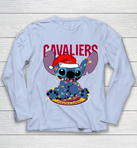 Cleveland Cavaliers NBA noel stitch Basketball Christmas Youth Long Sleeve 5