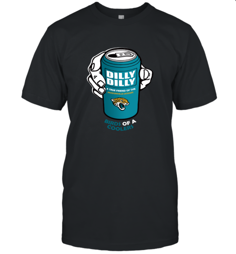 Bud Light Dilly Dilly! Jacksonville Jaguars Birds Of A Cooler Unisex Jersey Tee