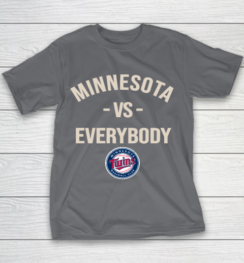 Minnesota Twins Vs Everybody Youth T-Shirt 5