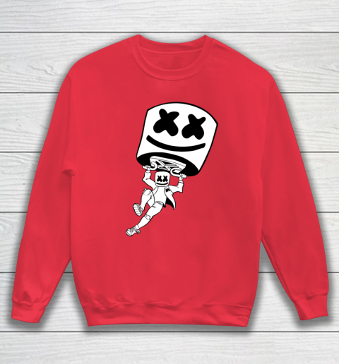 Funny Marshmallow Dancing DJ Music Shirt Love Gift Christmas Sweatshirt Tee For Sports