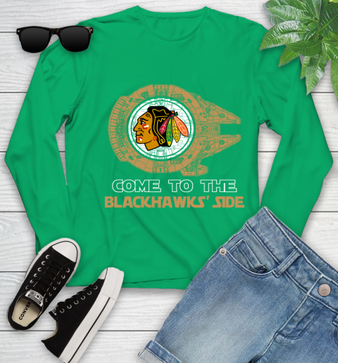NHL Come To The Chicago Blackhawks Wars Hockey Sports Youth Long Sleeve 7