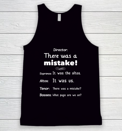Funny Choir Director Soprano Alto Tenor Bass Tank Top