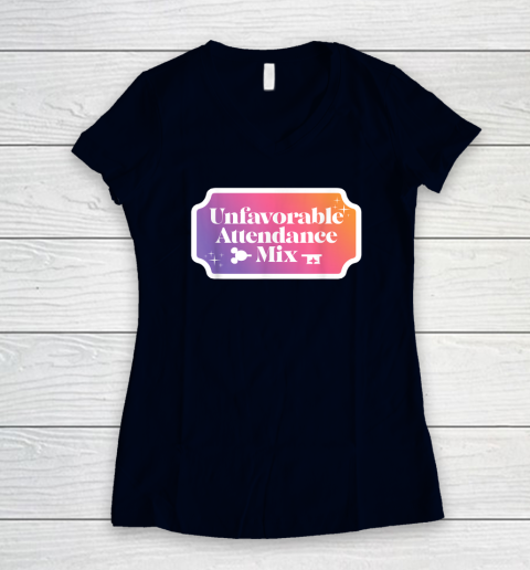Unfavorable Attendance Mix Women's V-Neck T-Shirt - Image 3