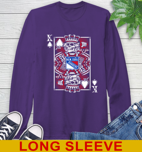 New York Rangers NHL Hockey The King Of Spades Death Cards Shirt Long Sleeve T-Shirt 5