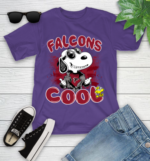 NFL Football Atlanta Falcons Cool Snoopy Shirt Youth T-Shirt 3