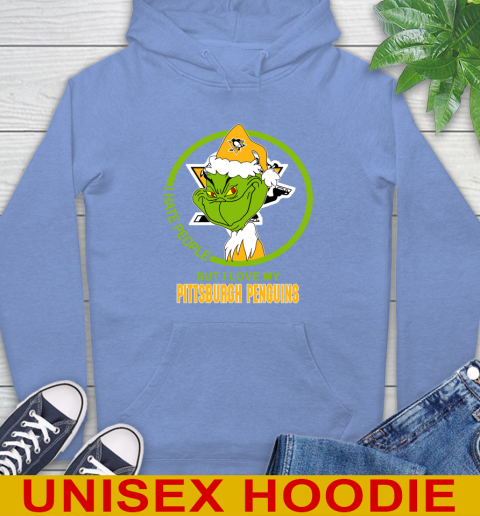 Pittsburgh Penguins NHL Christmas Grinch I Hate People But I Love My Favorite Hockey Team Hoodie 11