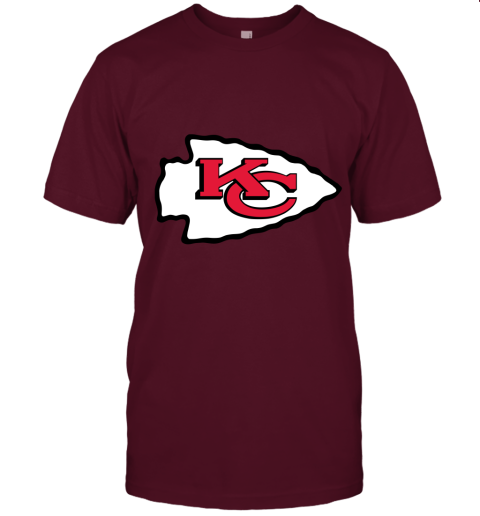 Kansas City Chiefs Line Gray Victory Arch Unisex Jersey Tee