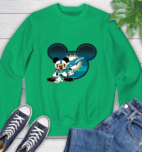 NFL Miami Dolphins Mickey Mouse Disney Football T Shirt Sweatshirt 6