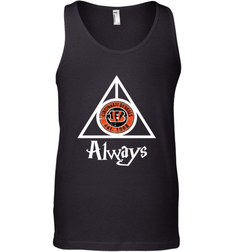 Always Love The Cincinnati Bengals x Harry Potter Mashup NFL nt3b always love the cincinnati bengals x harry potter unisex tank 17 front black