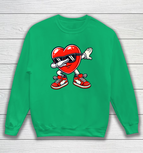 Dabbing Heart Funny Gifts Valentines Day Sweatshirt 4