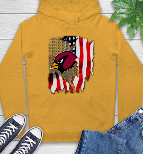 Arizona Cardinals NFL Football American Flag Hoodie 2