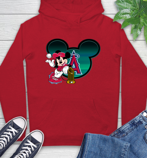 MLB Los Angeles Angels The Commissioner's Trophy Mickey Mouse Disney Hoodie 10